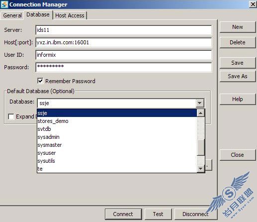 使用基于 Informix Dynamic Server 的 Server Studio JE