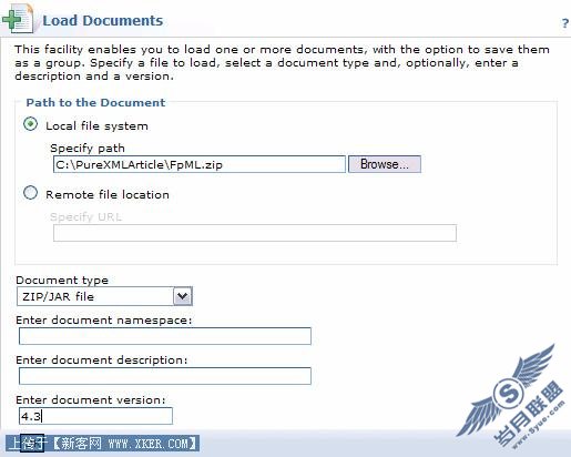 �� FpML ģʽ�������ص� Service Registry