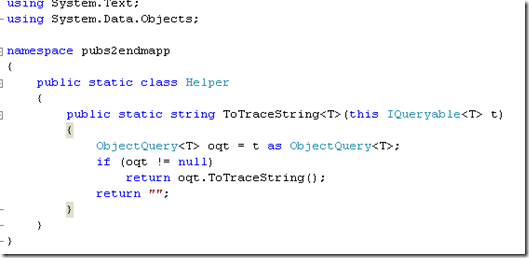 SQL Server 2008 Entity Data Model 和 Linq to Entities