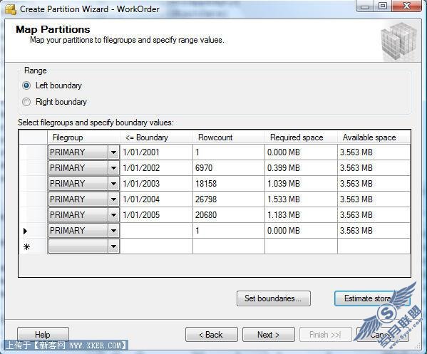 SQL Server 2008-建立分区表(Table Partition)