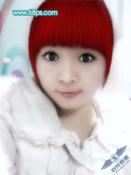 Photoshop把模糊<a href=http://www.syue.com/Digital/Mobile/ target=_blank class=infotextkey>手机</a>照片制成清晰的手绘效果
