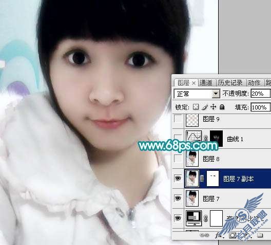 Photoshop把模糊<a href=http://www.syue.com/Digital/Mobile/ target=_blank class=infotextkey>手机</a>照片制成清晰的手绘效果