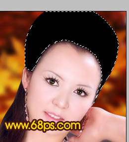 Photoshop制作中年妇女古典手绘效果