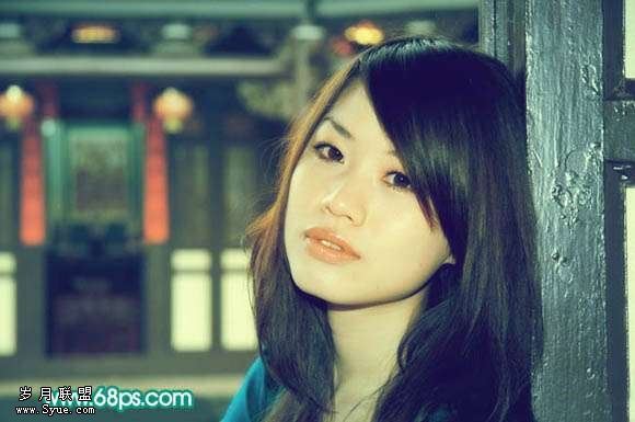 Photoshop照片处理:调出古典色调美女照_新客网