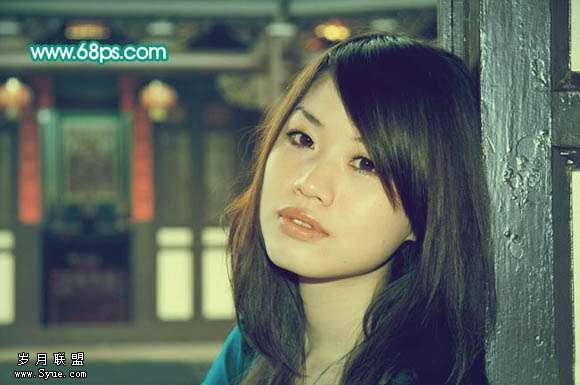 Photoshop照片处理:调出古典色调美女照_新客网