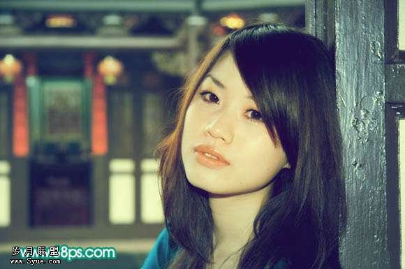 Photoshop照片处理:调出古典色调美女照_新客网