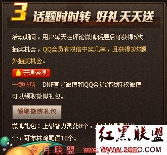 DNF微博礼包