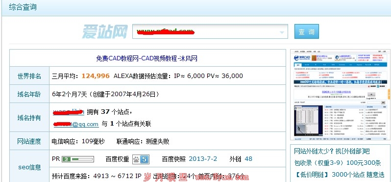 网站综合流量