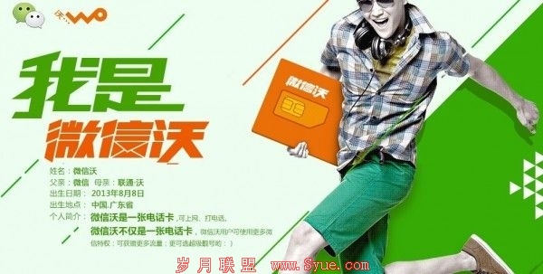 一个联通校园用户对联通和“微信沃卡”的质疑