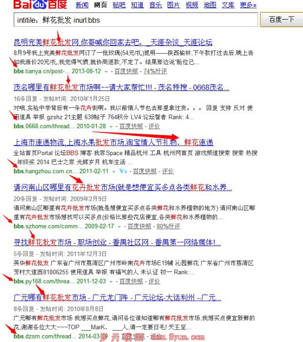 包含鲜花批发的<a href=http://bbs.syue.com/ target=_blank class=infotextkey>论坛</a>查询