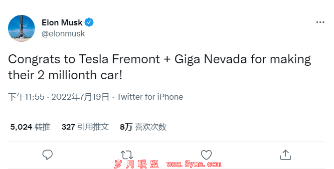 图片来源:马斯克Twitter